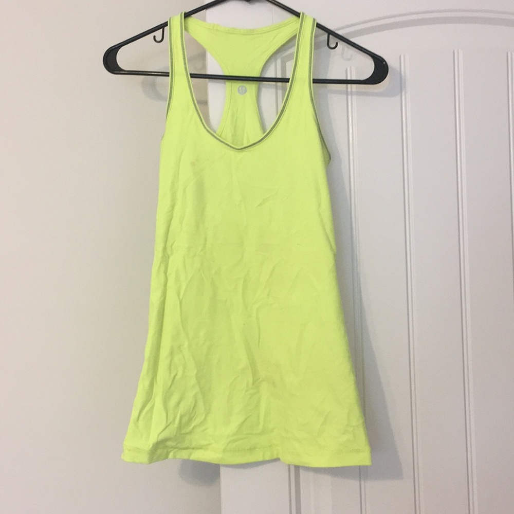 Lululemon Tank in Highlighter Yellow